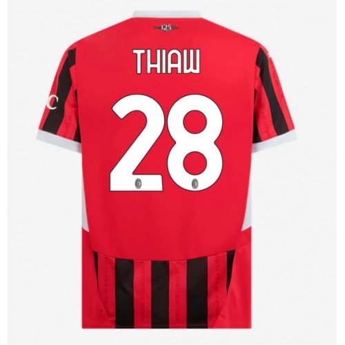 AC Milan Malick Thiaw #28 Domaci Dres 2024-25 Kratak Rukav